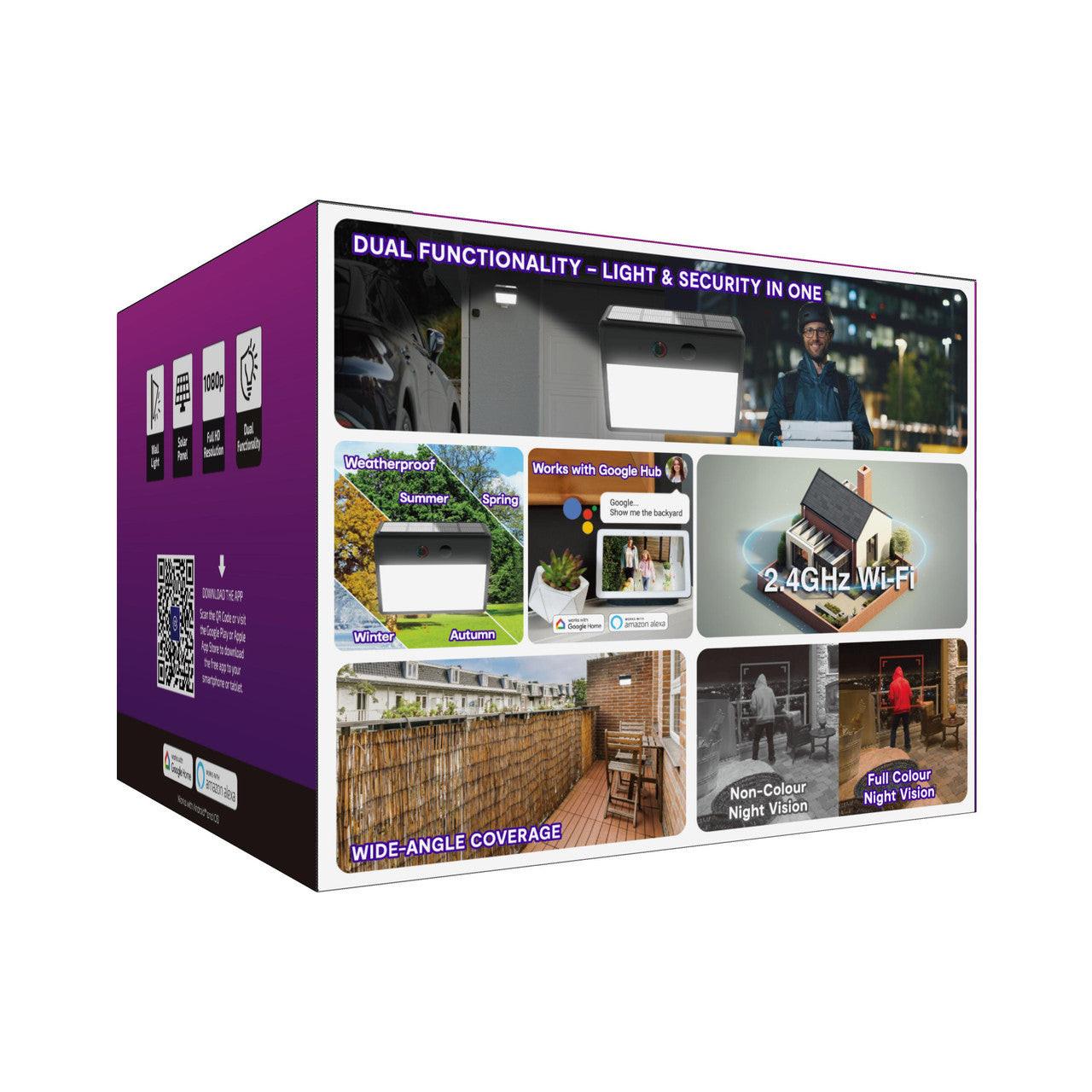 Laser Outdoor Wall Light Camera Twin Pack.