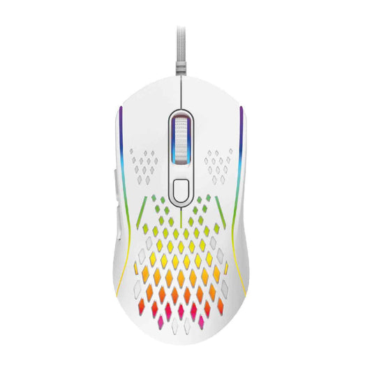 Laser RGB Lightweight Gaming Mouse White.