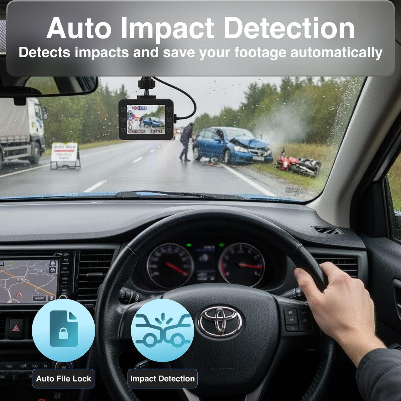 Laser Full HD Dash Camera 2.5 Inch Display.