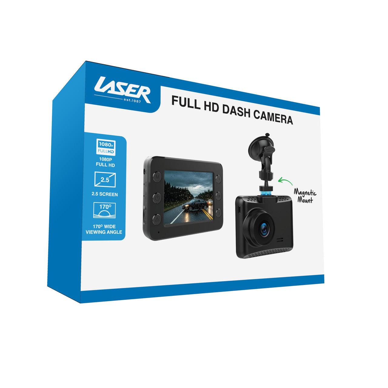 Laser Full HD Dash Camera 2.5 Inch Display.