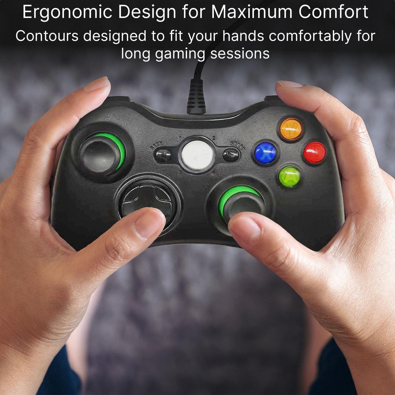 Laser Gaming Wired PC Controller - Black.