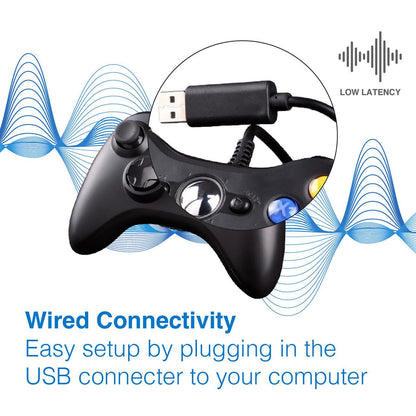 Laser Gaming Wired PC Controller - Black.