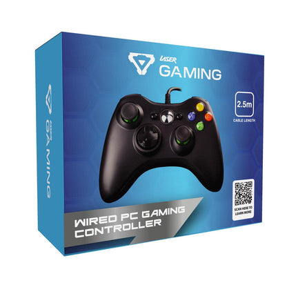 Laser Gaming Wired PC Controller - Black.