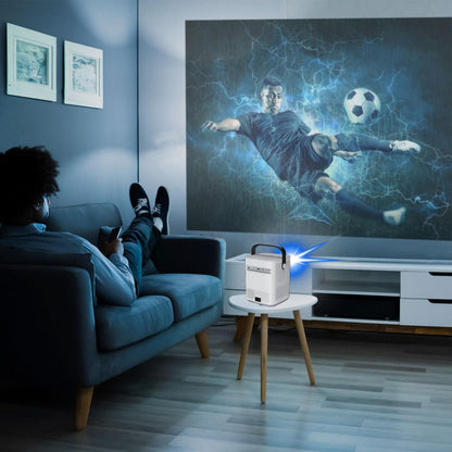 Laser Cube Android Projector with 120in Screen.