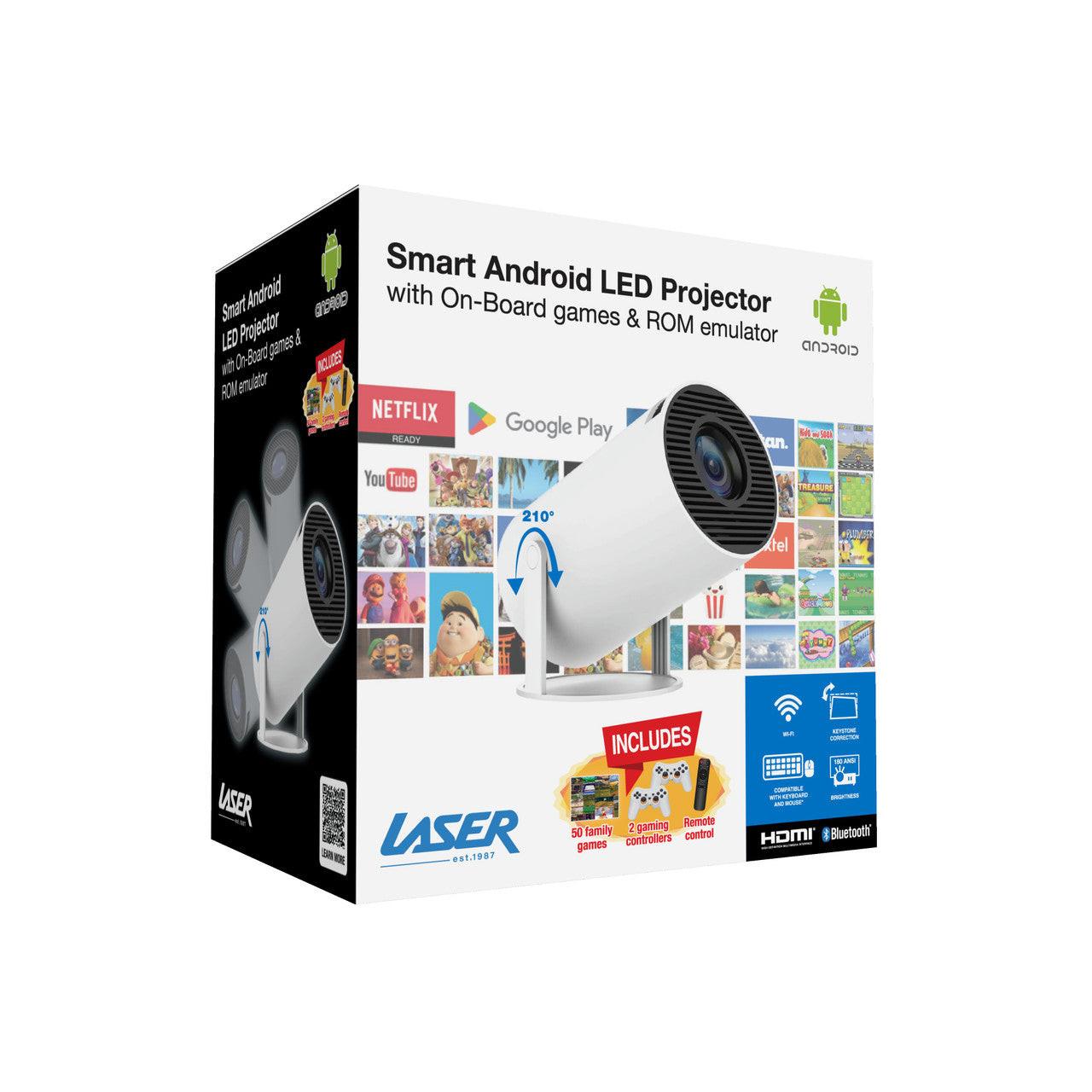 Laser Smart Projector with Games White.