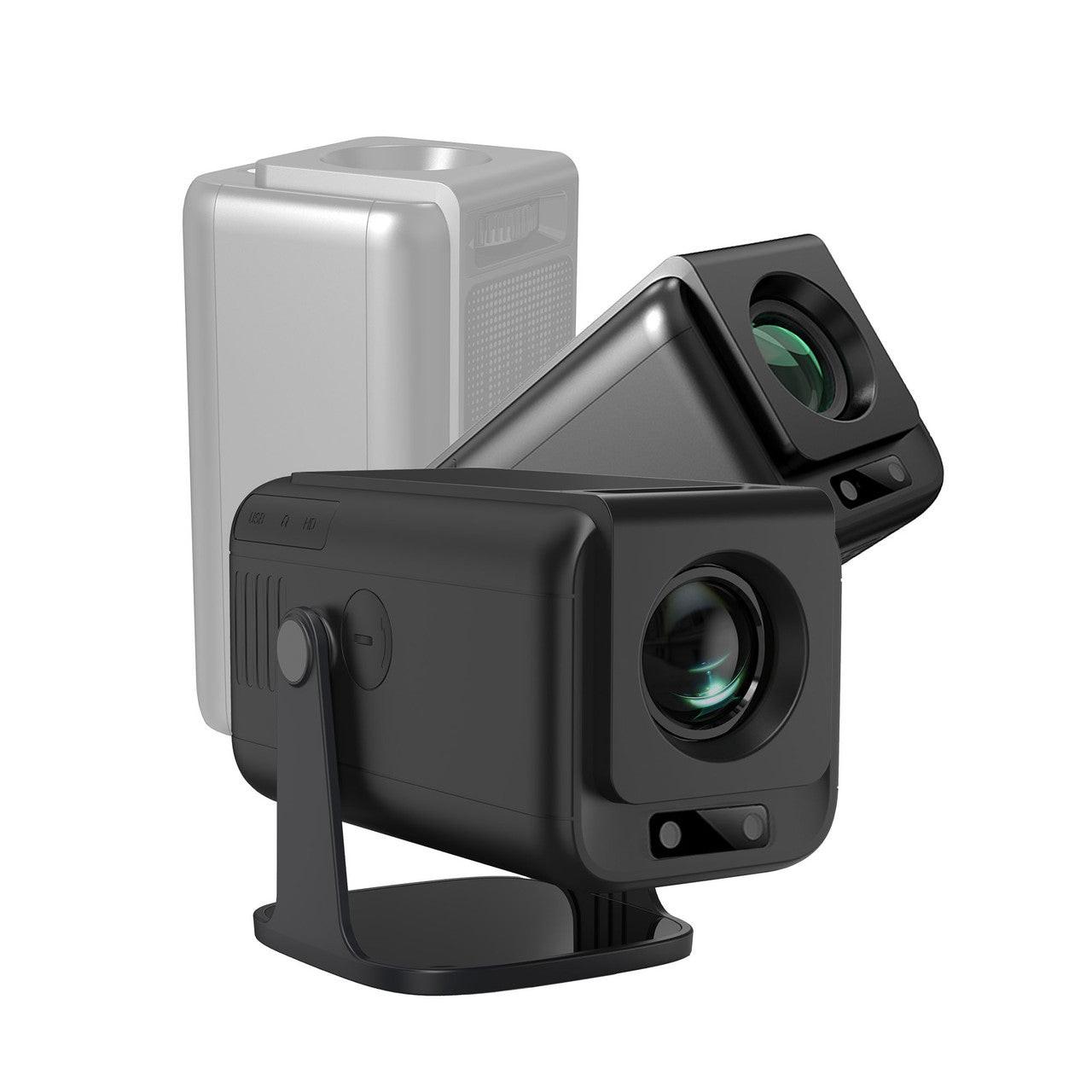 Laser 1080p Android Multi-Angle LED Projector Black.