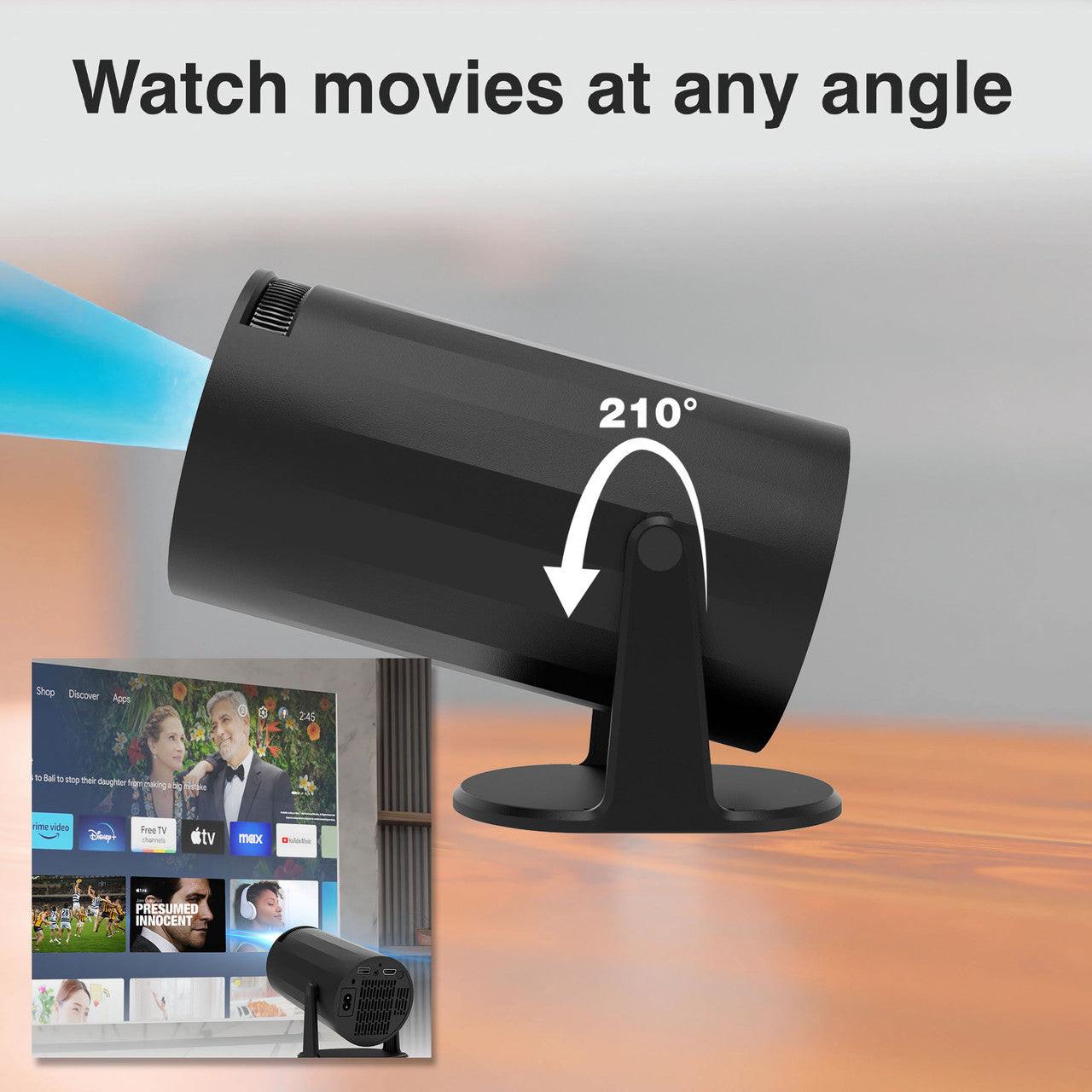 Laser Multi Angle Android LED Projector Black.