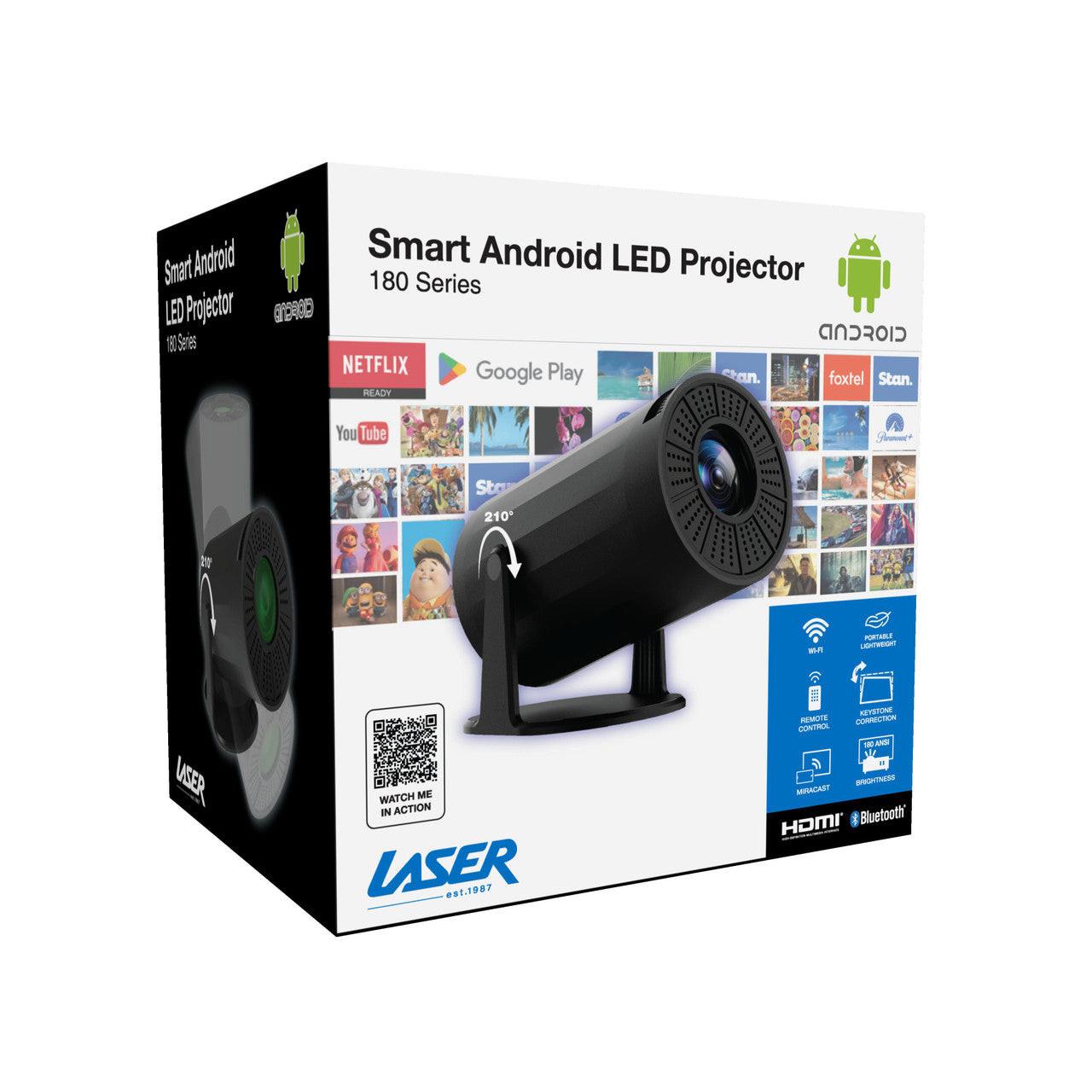 Laser Multi Angle Android LED Projector Black.