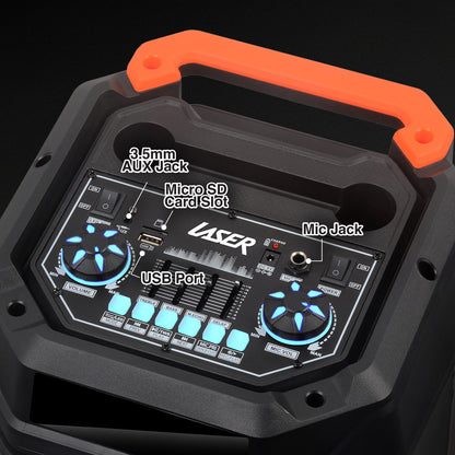 Laser RGB Tower Speaker with 40W Sound