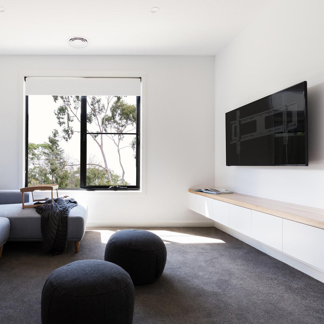 Laser Fixed Slim Profile TV Wall Mount - 37 to 80 Inch Panels.
