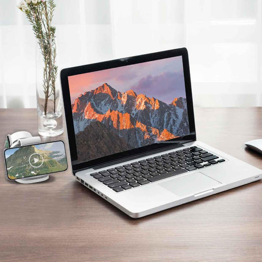 Laser 3-in-1 Travel Wireless Charging Pad for Apple.