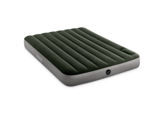 INTEX Double Dura-BeamÂ® Standard Downy Air Mattress 10" w/ Built-In Foot Pump.