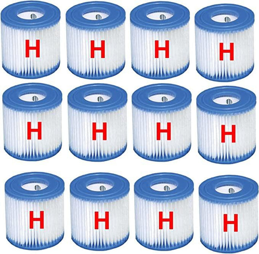 Intex 12 x Filter Cartridge replacement Size H INTEX FILTER PUMP 29007.