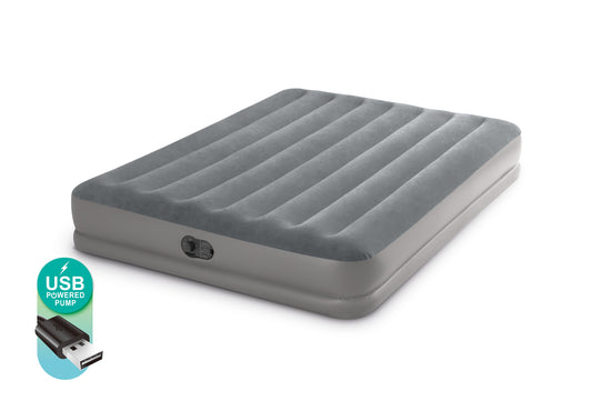 INTEX Queen Dura-BeamÂ® Standard Downy Easy ComfortÂ® Air Mattress 10 w/ Hand Pump 64765.