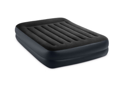 Intex Queen Pillow Rest Airbed with 240v pump 64124.