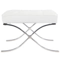 White Barcelona Ottoman - Classic Version - Replica