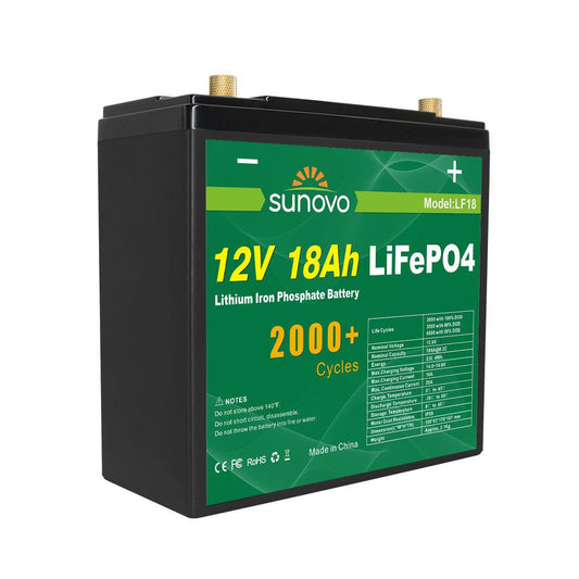 Samland 12V 18AH Deep Circle Lifepo4 Battery Rechargeable Lithium.
