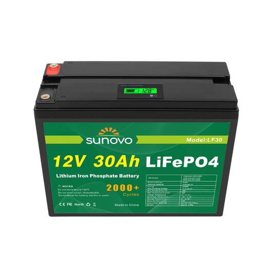 Samland 12V 30AH Deep Circle Lifepo4 Battery Rechargeable Lithium.