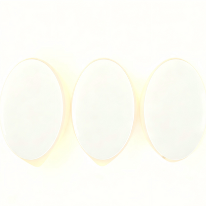 (Pack of 3）LED Motion Sensor Night Light Indoor, Cordless Battery Powered,Stick-on Warm White Light with Built-in Infrared Motion Detection, Sensor Light for Hallway,Bedroom