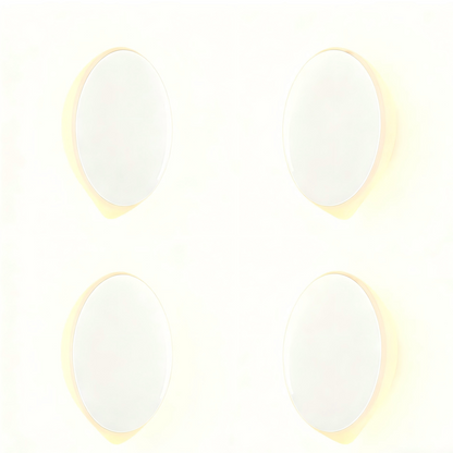 (Pack of 4）LED Motion Sensor Night Light Indoor, Cordless Battery Powered,Stick-on Warm White Light with Built-in Infrared Motion Detection, Sensor Light for Hallway,Bedroom