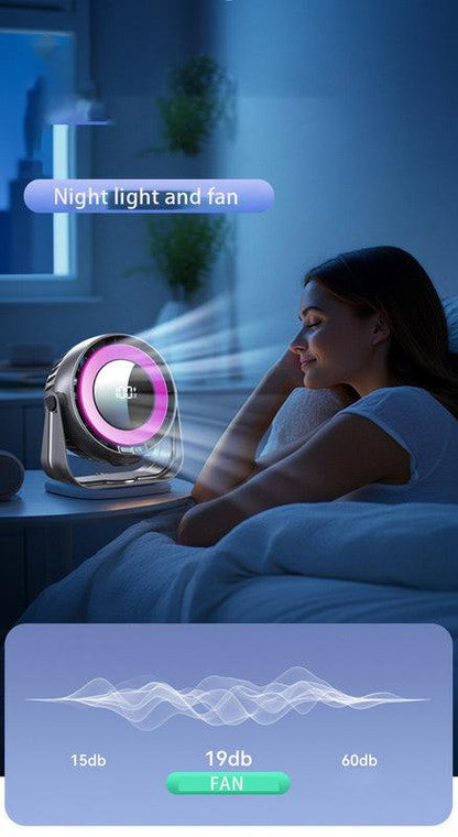 Desk Fan, Small Quiet LED Display Portable Table Fans, 180Â°Tilt, 100 Speeds, 5 Modes, Rechargeable 4000mAh Battery Operated USB Fan For Office, Bedroom, Outdoor(Black)Christmas Gifts.