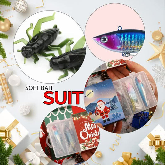 Fishing Lures Tackle Set for Fisher Men, Father, Granpa, Boys - 2025 Christmas Surprise Gift 78pcs.