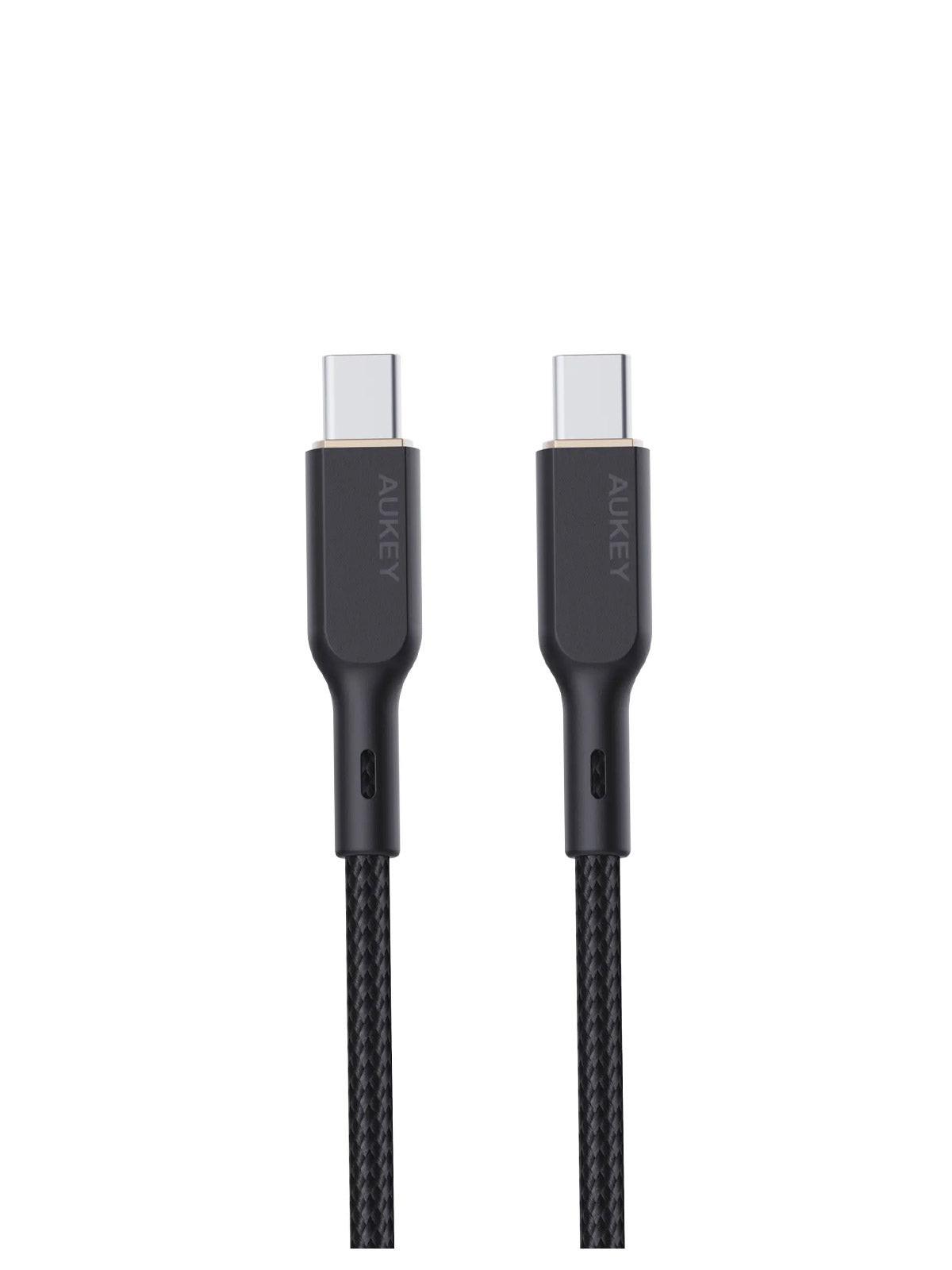 Aukey Circlet Blink 100W 1m Aramid Fiber Core USB-C to USB-C Cable (CB-KCC101).