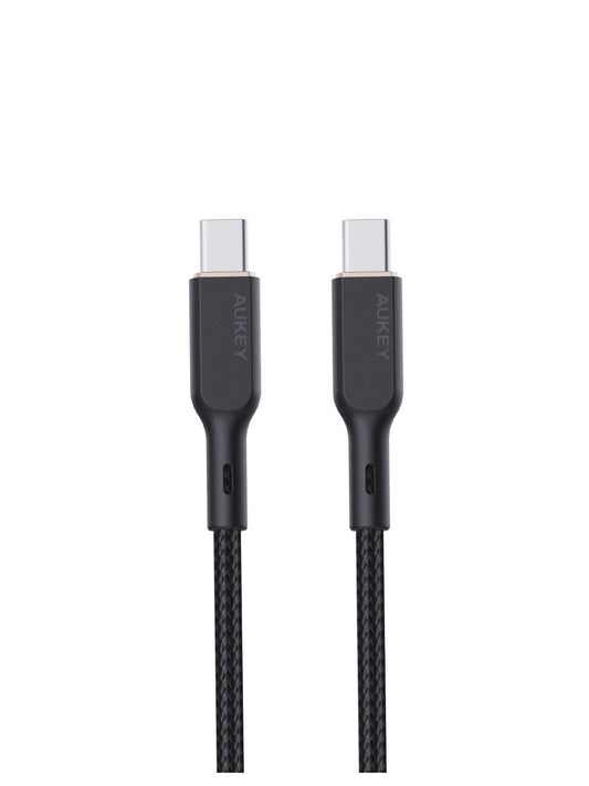 Aukey Circlet Blink 100W 1m Aramid Fiber Core USB-C to USB-C Cable (CB-KCC101).