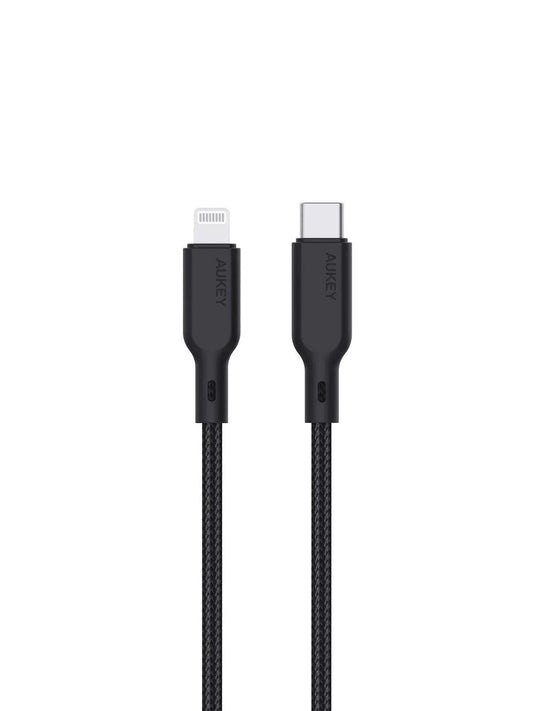 Aukey Circlet CL 1m Aramid Fiber Core USB-C TO Lightning Black (CB-KCL1).