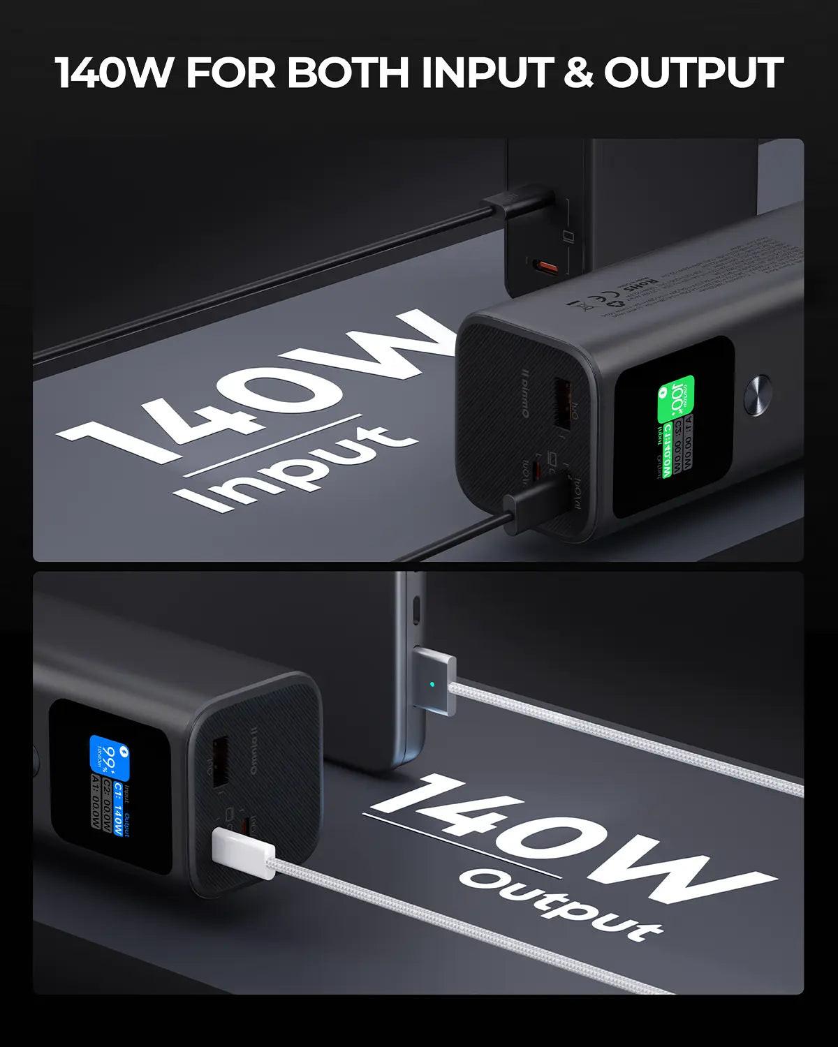 Aukey Sprint X 27.6K 140W 27,600mAh Portable Power Bank with PD3.1 (PB-Y45).