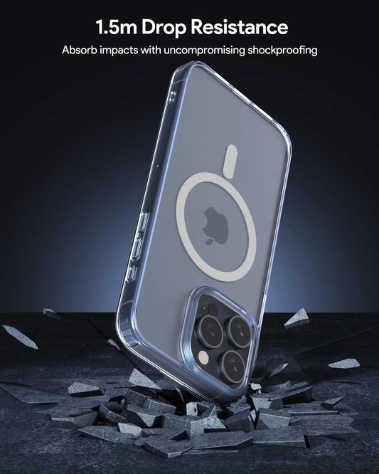Aukey Clearview Magsafe iPhone 15 Pro Max Phone case - Transparent (TM10D).