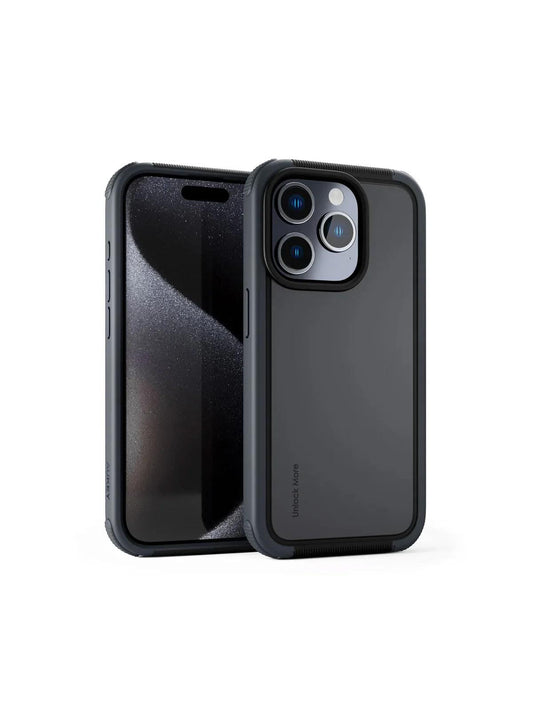 Aukey Urban Guard Elite Magnetic Hard-Shell iPhone 15 Pro Max Phone Case - Dark Gray (UG10D).