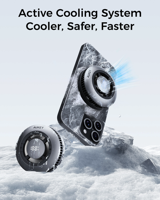 Aukey Magfusion GameFrost Magnetic Wireless Charger with Active Cooling (LC-G10).