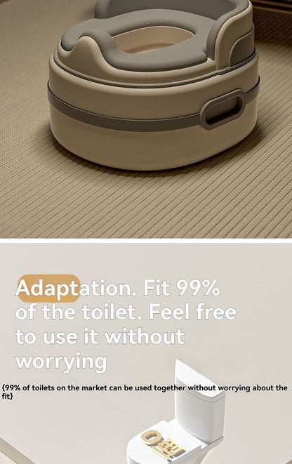 children's toilet, multifunctional potty, kids bathroom accessory, toilet training aid, Zibang children's toilet, toddler potty, Australian potty training - Gray - Size Hard seat cushion