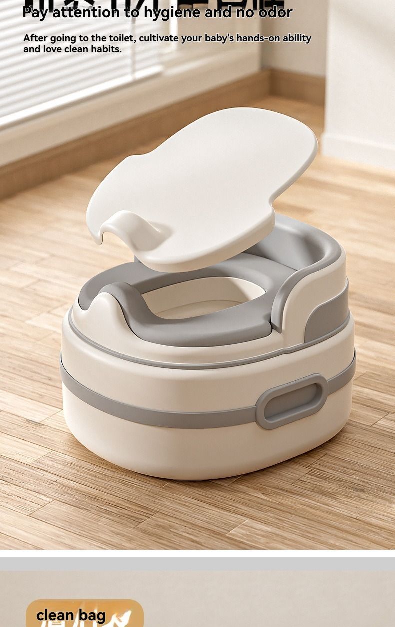 children's toilet, multifunctional potty, kids bathroom accessory, toilet training aid, Zibang children's toilet, toddler potty, Australian potty training - Gray - Size Soft cushion