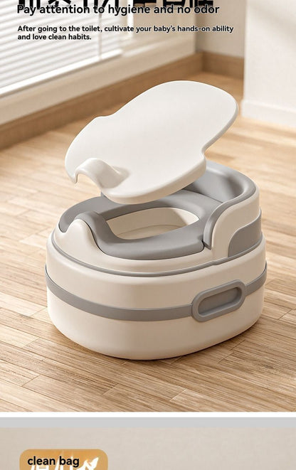 children's toilet, multifunctional potty, kids bathroom accessory, toilet training aid, Zibang children's toilet, toddler potty, Australian potty training - Gray - Size Soft cushion