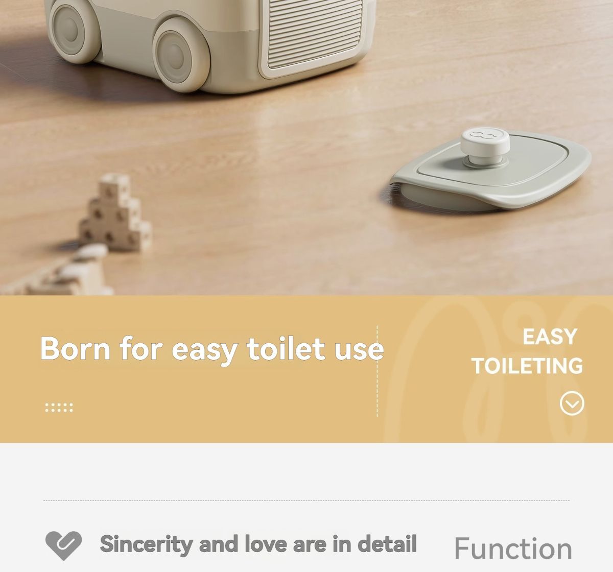 baby portable toilet, potty training, weaning off diapers, soft PU cushion, night-light, bathroom accessories, Australian market, toddler toilet seat - Monet Grey - Size Three