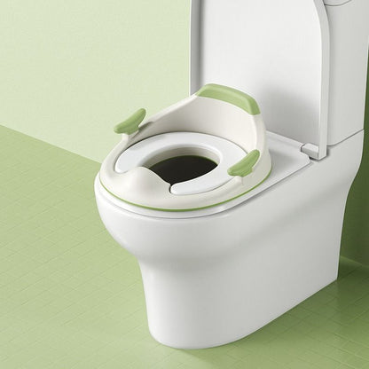 baby portable toilet seat, potty training, no installation, splash proof, hanging storage, travel potty seat, toddler toilet training seat - Camel - Size Soft cushion