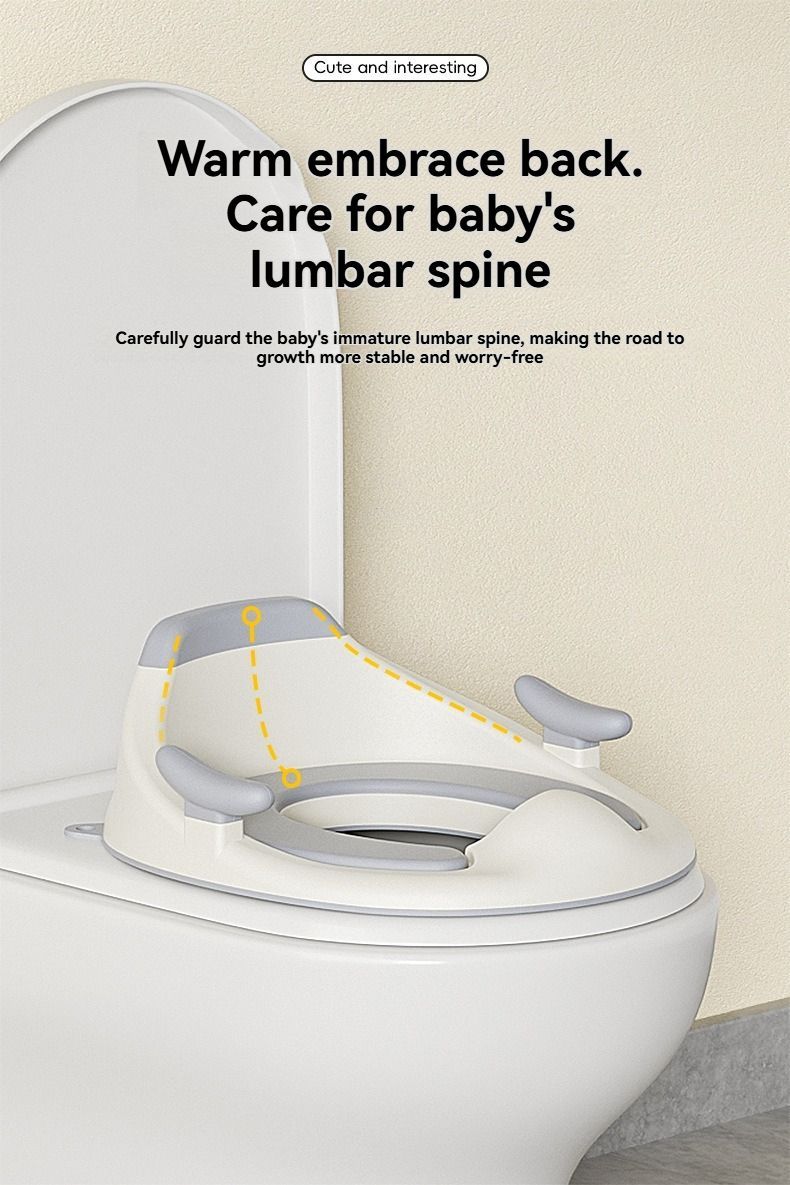 baby portable toilet seat, potty training, no installation, splash proof, hanging storage, travel potty seat, toddler toilet training seat - Camel - Size Soft cushion
