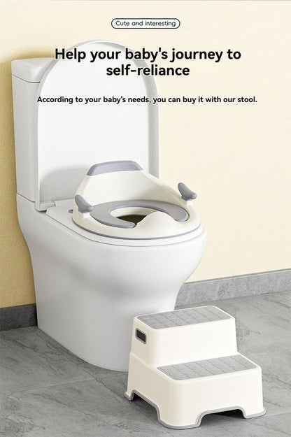 baby portable toilet seat, potty training, no installation, splash proof, hanging storage, travel potty seat, toddler toilet training seat - Gray - Size Soft cushion