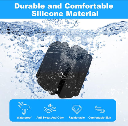 Wrist Weights Set of 2, Adjustable Silicone Workout Weights for Women and Men, Wearable Ankle/Wrist Weights Suitable for Yoga, Dance, Pilates, Pool Exercises and Jogging, 2lb