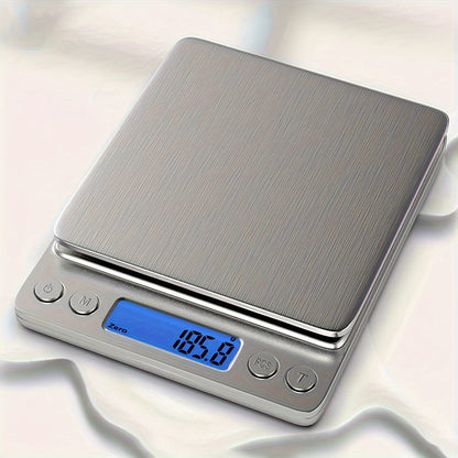 Food Scale, Kitchen Scale — Digital Weight Display in Grams and Ounces, High-Precision Electronic Scale.3000G/0.1G