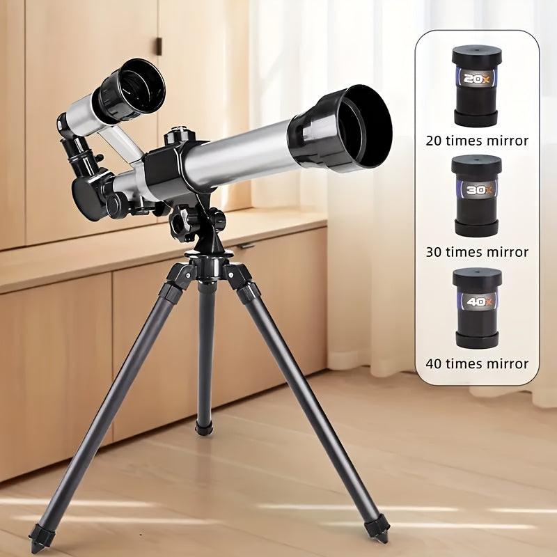 **Entry-Level Quick-Setup Astronomical Telescope | Stable Tripod, Four-Step Star and Landscape Viewing, Clear Sight of Moon and Landmarks, Top Choice for Family Outdoor Exploration**.