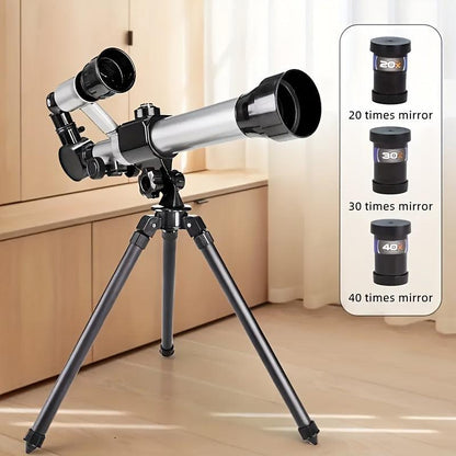 **Entry-Level Quick-Setup Astronomical Telescope | Stable Tripod, Four-Step Star and Landscape Viewing, Clear Sight of Moon and Landmarks, Top Choice for Family Outdoor Exploration**.