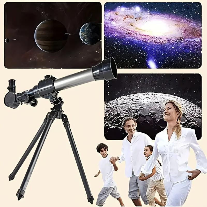 **Entry-Level Quick-Setup Astronomical Telescope | Stable Tripod, Four-Step Star and Landscape Viewing, Clear Sight of Moon and Landmarks, Top Choice for Family Outdoor Exploration**.