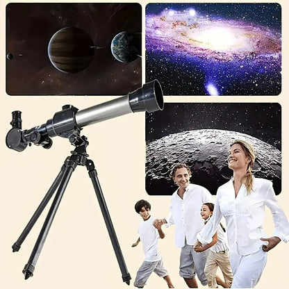**Entry-Level Quick-Setup Astronomical Telescope | Stable Tripod, Four-Step Star and Landscape Viewing, Clear Sight of Moon and Landmarks, Top Choice for Family Outdoor Exploration**.