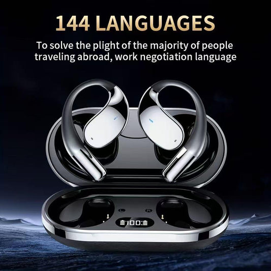 AI Translation Earbuds | Real-Time Translation for 144+ Languages | Smart Meeting Assistant | Secure and Private Design.