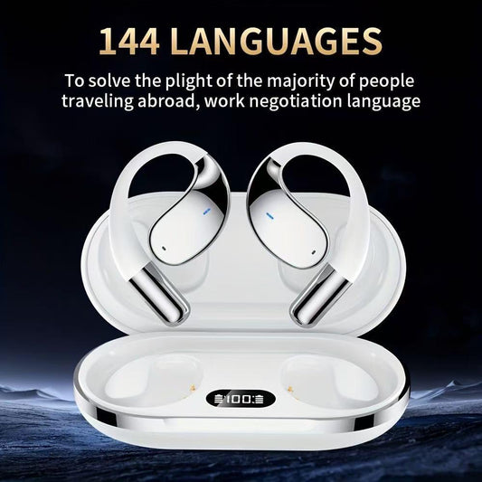 AI Translation Earbuds | Real-Time Translation for 144+ Languages | Smart Meeting Assistant | Secure and Private Design.