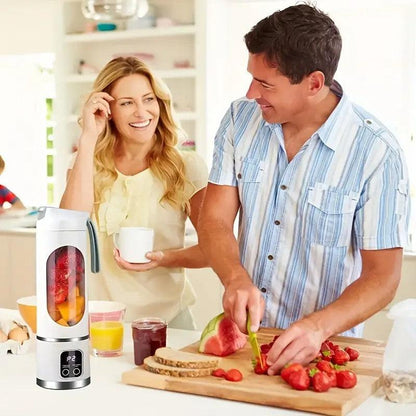 Portable USB Electric Blending Cup with 15.21 oz Capacity (1300 mAh / 3.7 V) â Ideal for Smoothies, Whipped Drinks, Travel, and Fitness.(PINK).