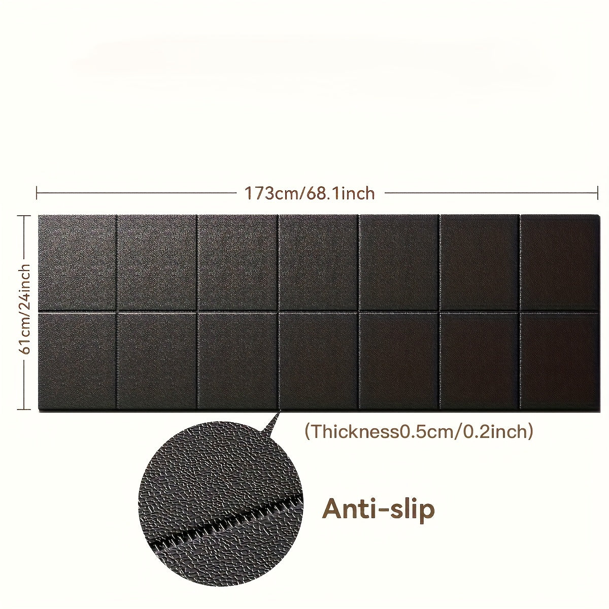 Thickened Foldable Fitness Mat｜Anti-Slip Home Exercise Mat for Treadmill and Yoga, Multi-Functional Silent Floor Protector